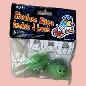 Vintage Shoelace Biters – 90s Kids Accessory – New in Bag